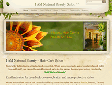 Tablet Screenshot of iamnaturalbeauty.com
